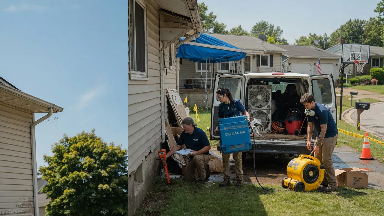 Ceiling Leak Cleanup in Hometown, WV near me